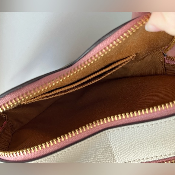 COACH Heart Shaped Crossbody in Signature Canvas with Heart Cherry Print - Picture 9 of 12